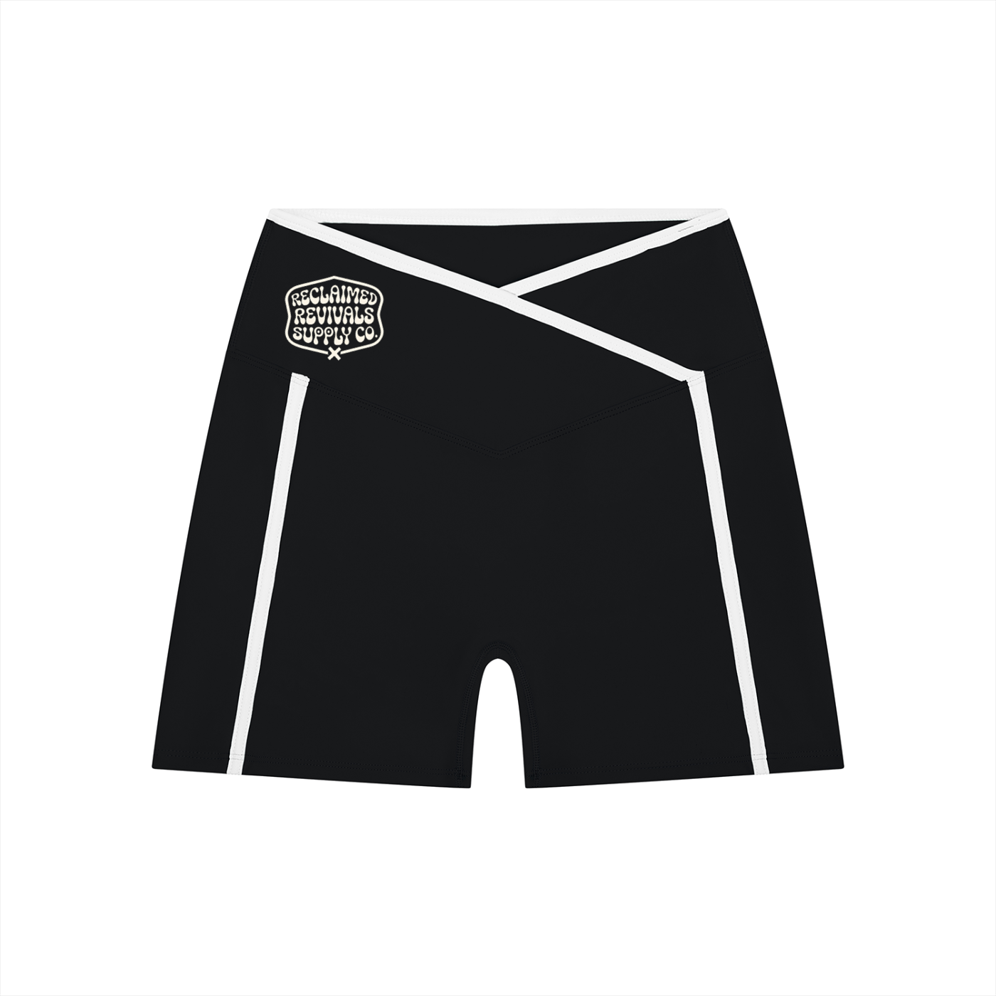 High Rise Block Yoga Shorts