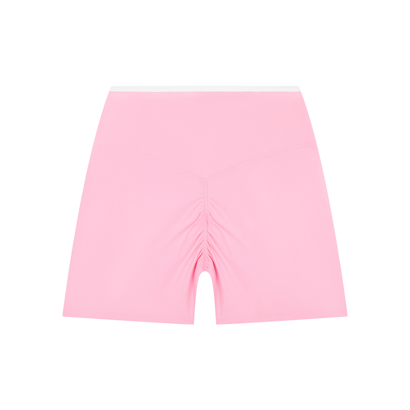 High Rise Block Yoga Shorts