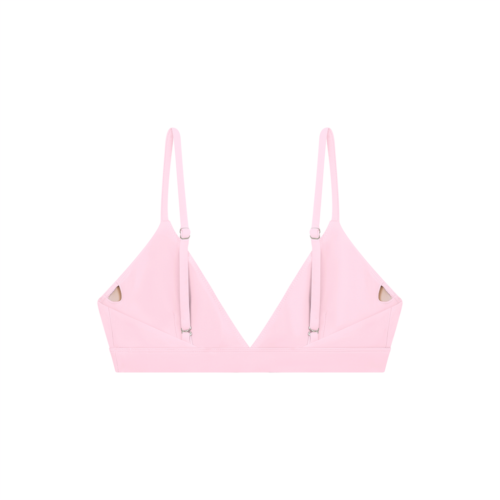 Cropped V-Neck Reclaimed Sports Bra