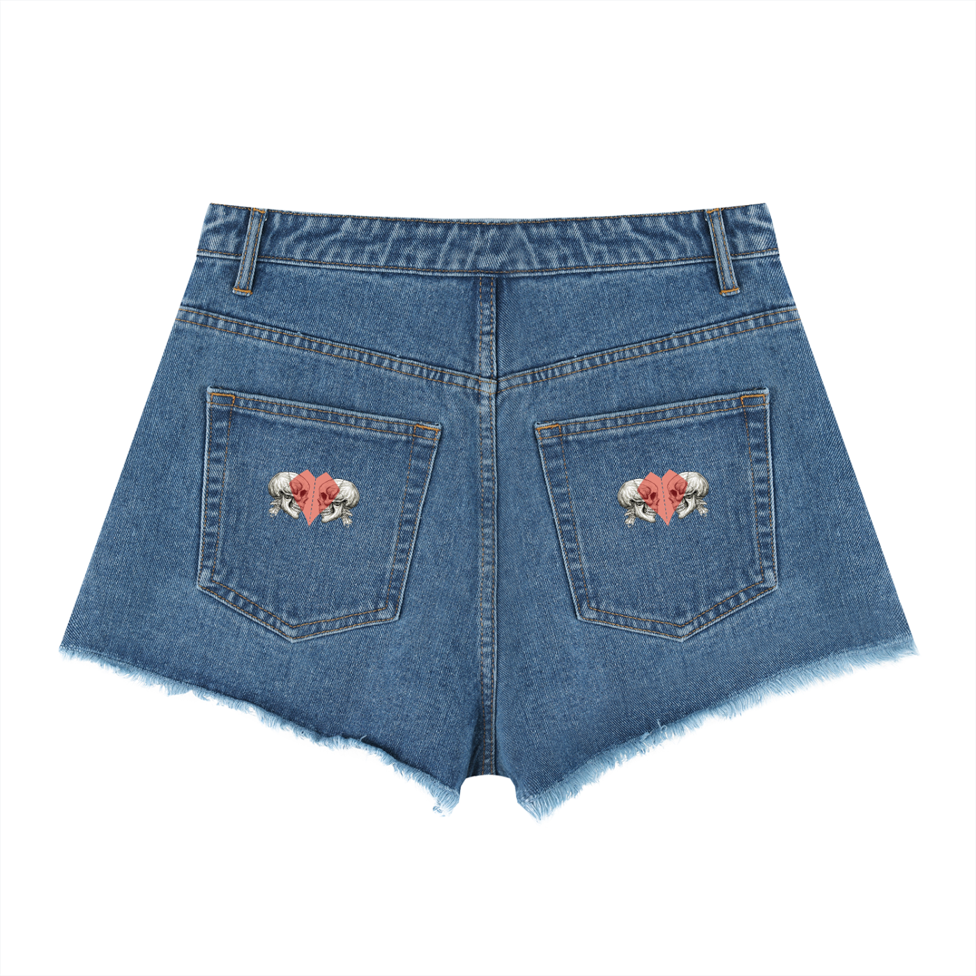 Women’s Vintage Wash High Rise Denim Shorts