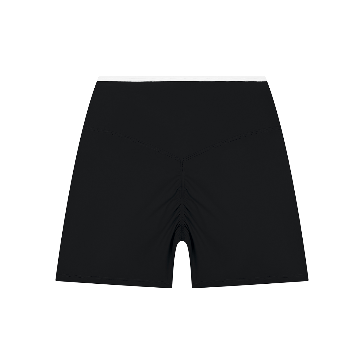 High Rise Block Yoga Shorts
