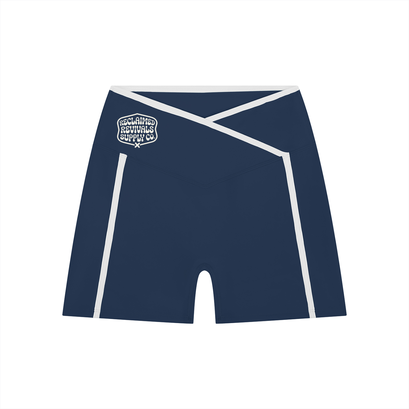 High Rise Block Yoga Shorts