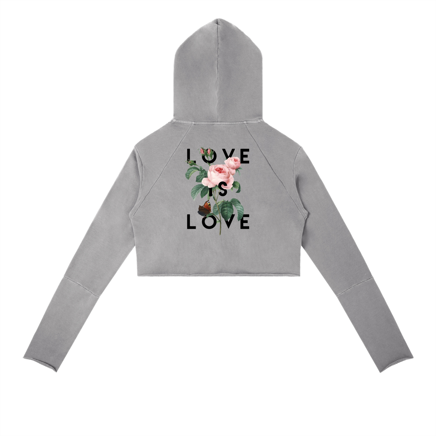 Vintage Washed Raw Edge Hoodie