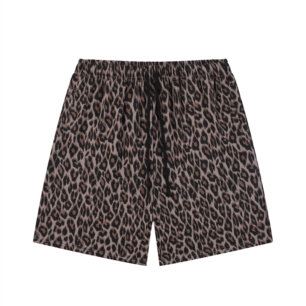 Reclaimed Heavyweight Leopard Shorts