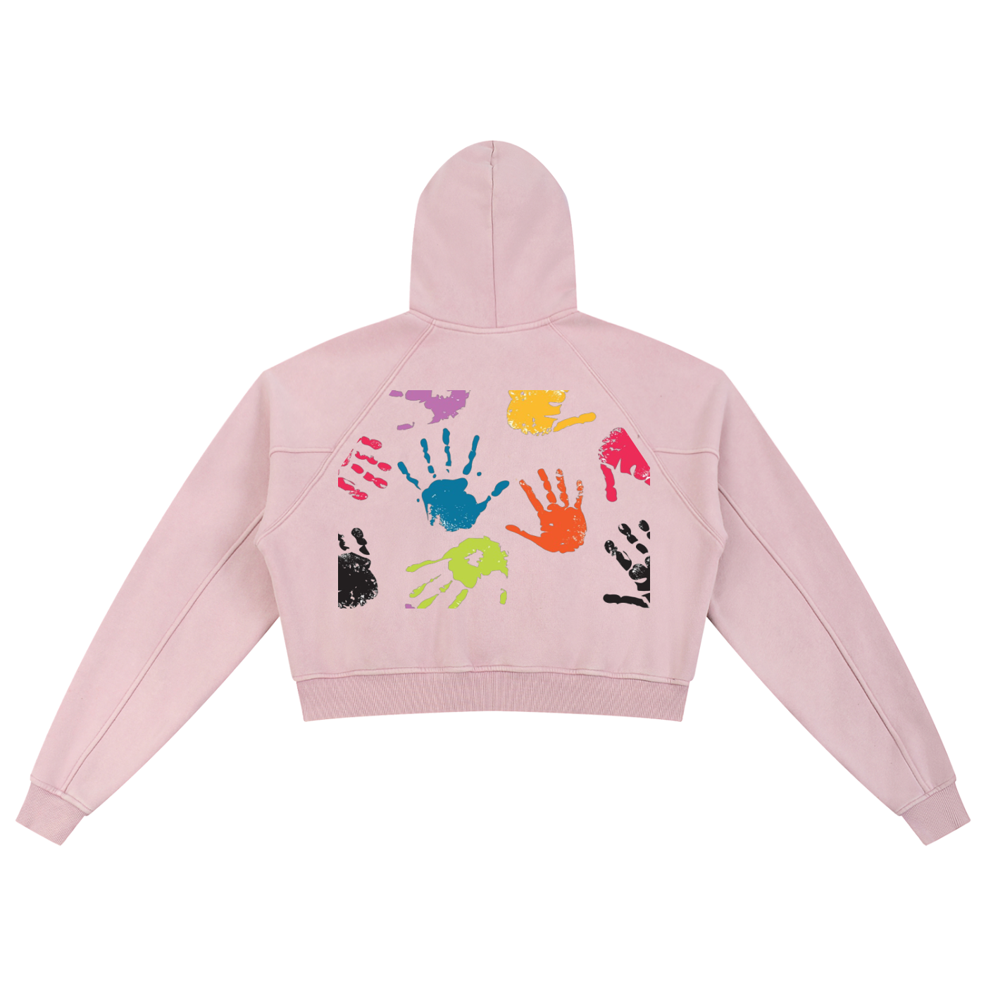 Snow Washed Cropped Hoodie