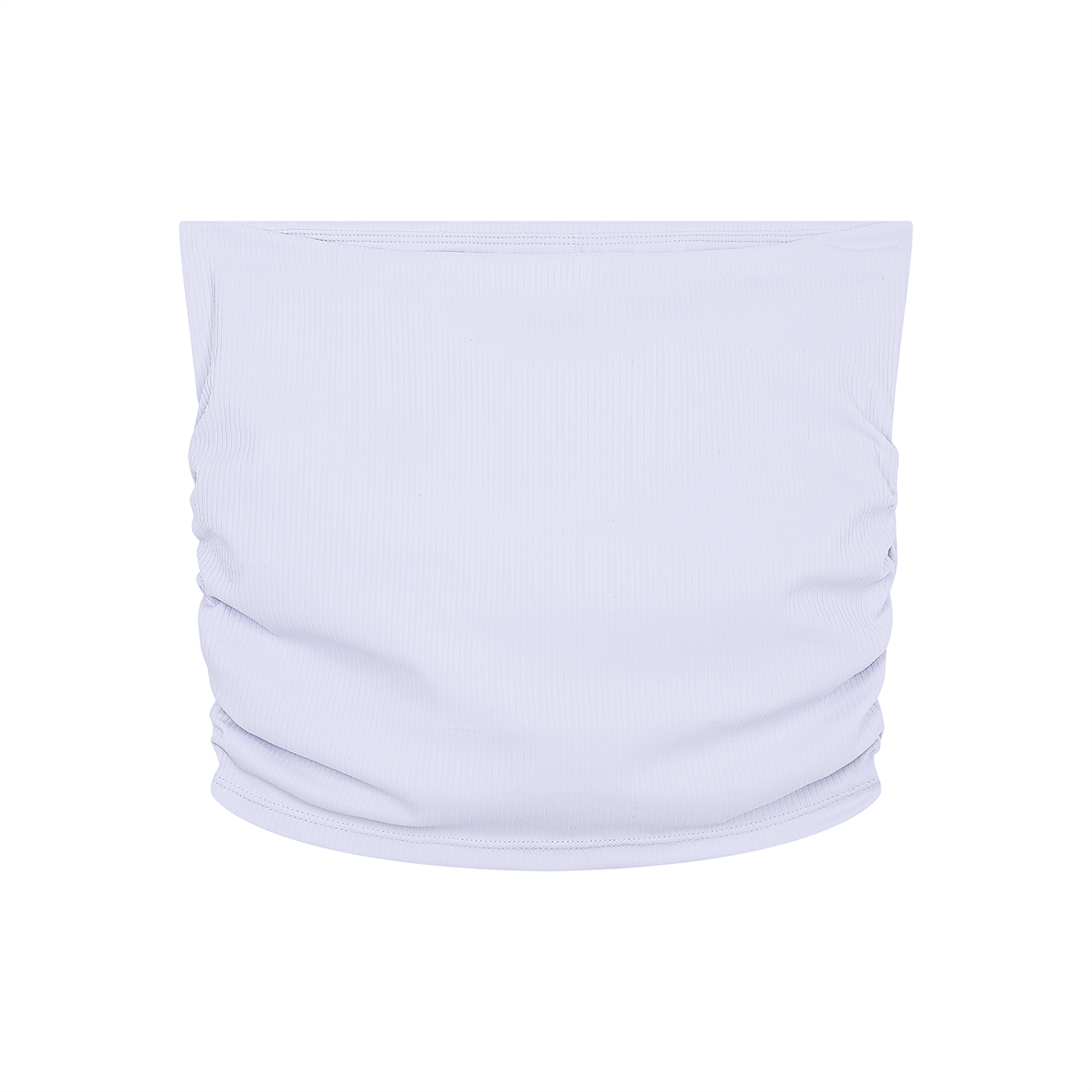 Reclaimed Rucheds Cropped Yoga Tube Top