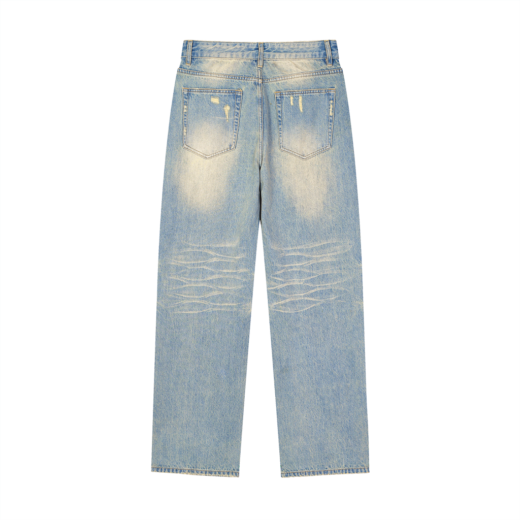 Reclaimed Supply Raw Hem Denim Jeans