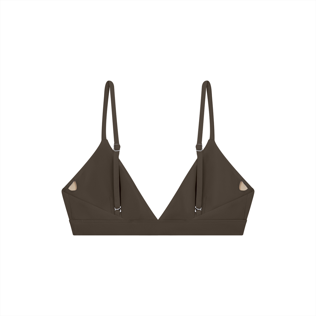 Cropped V-Neck Reclaimed Sports Bra