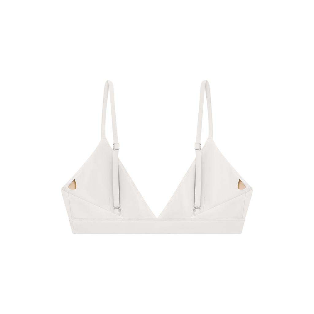 Cropped V-Neck Reclaimed Sports Bra