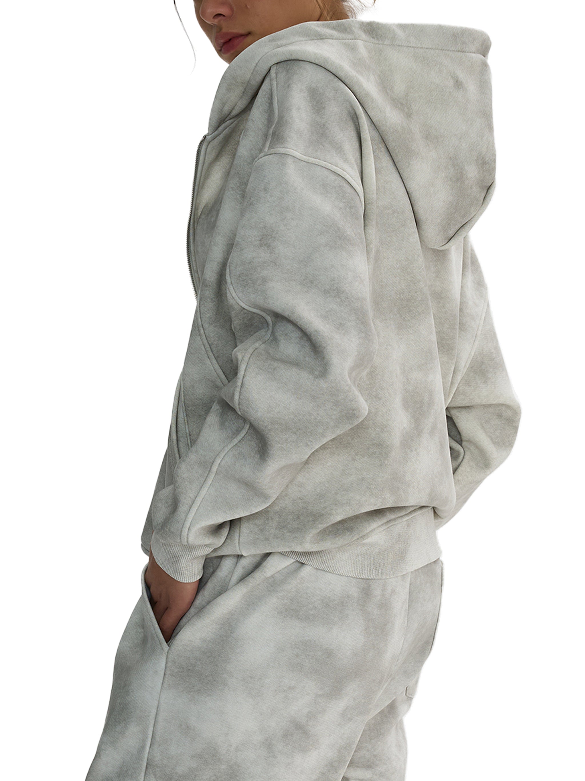 Revival Crest Washed Zip Hoodie