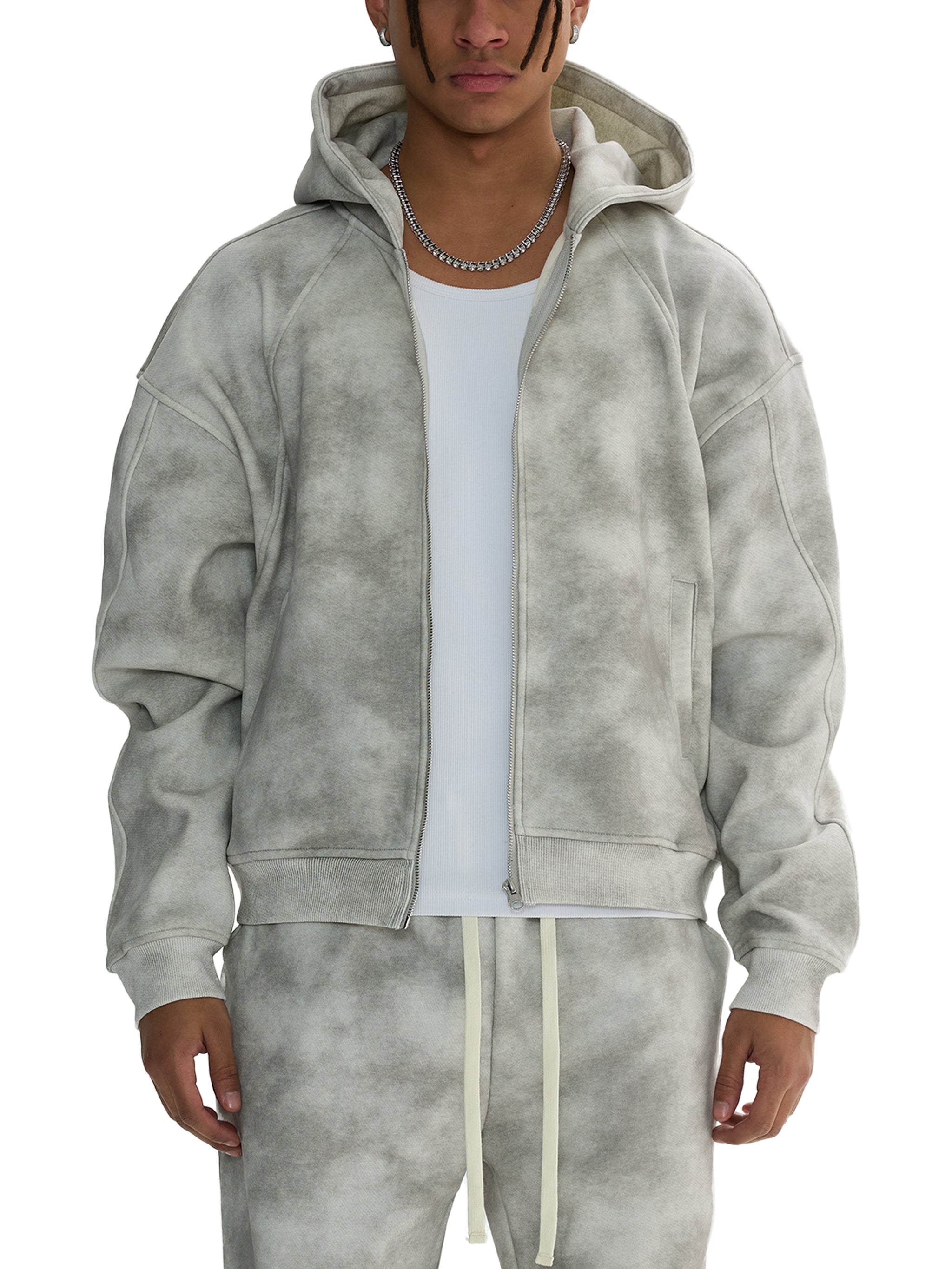 Revival Crest Washed Zip Hoodie