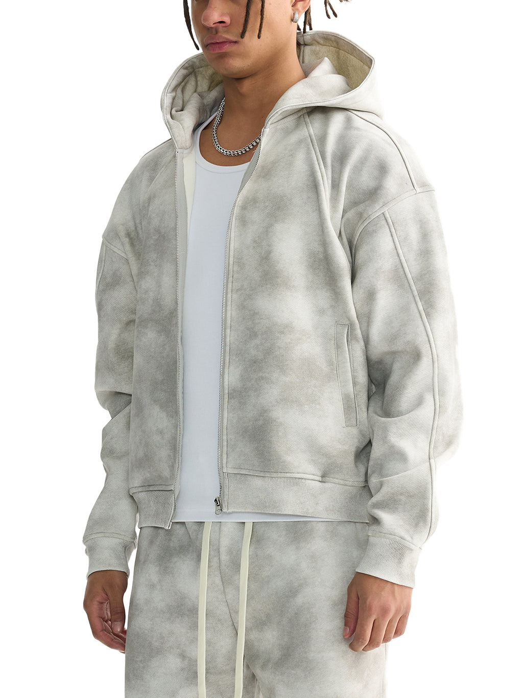 Revival Crest Washed Zip Hoodie