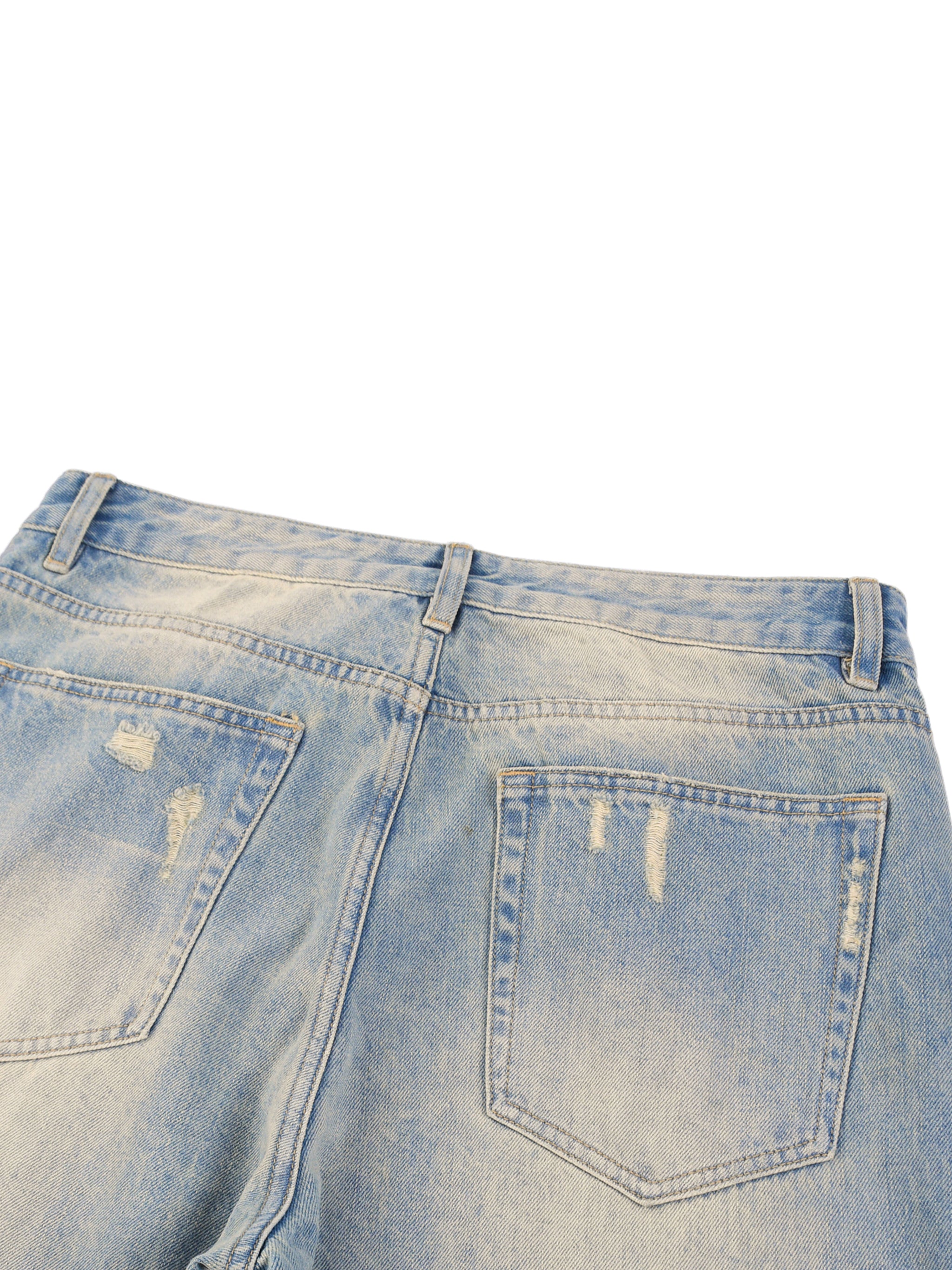 Reclaimed Supply Raw Hem Denim Jeans