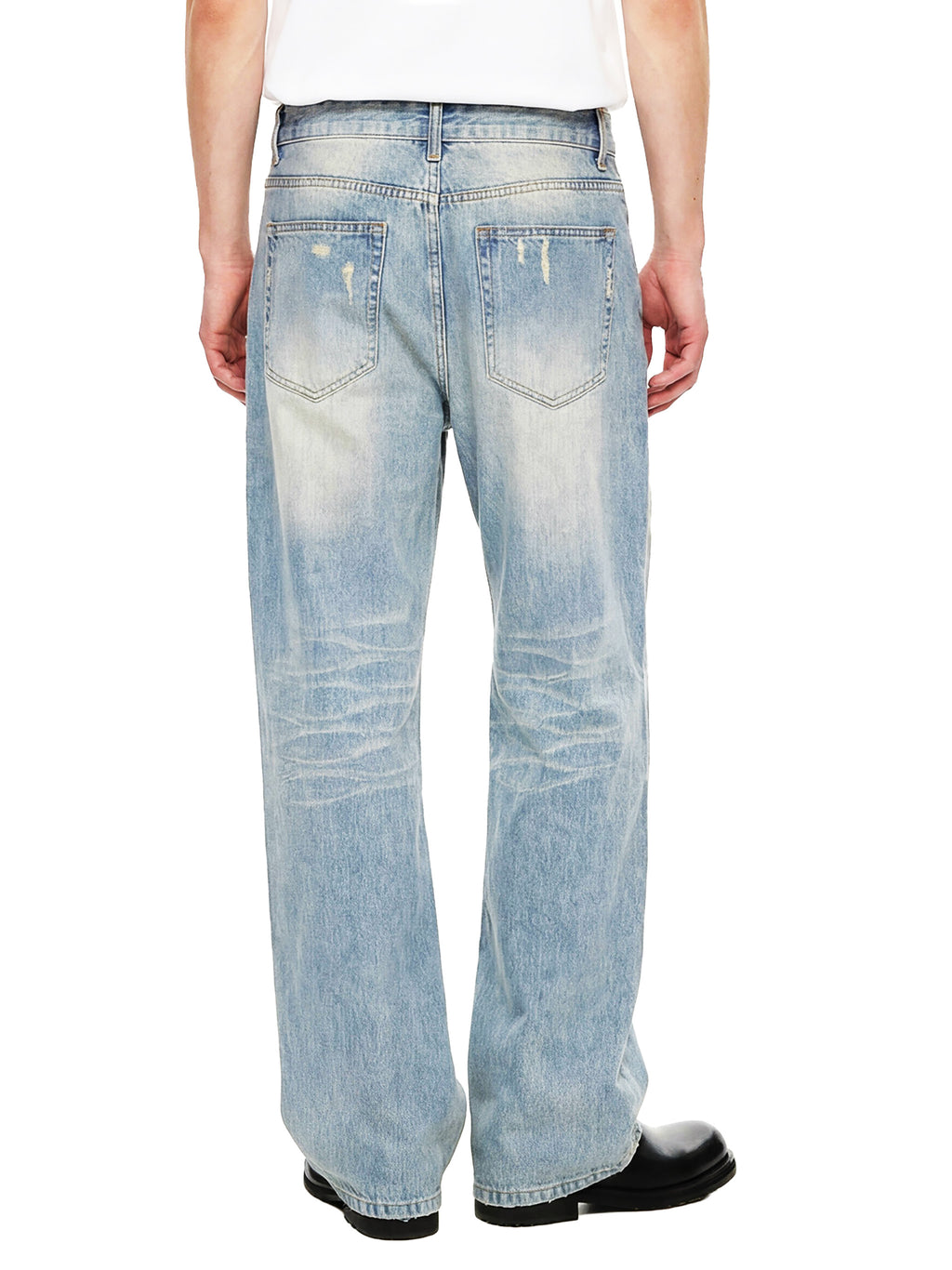 Reclaimed Supply Raw Hem Denim Jeans